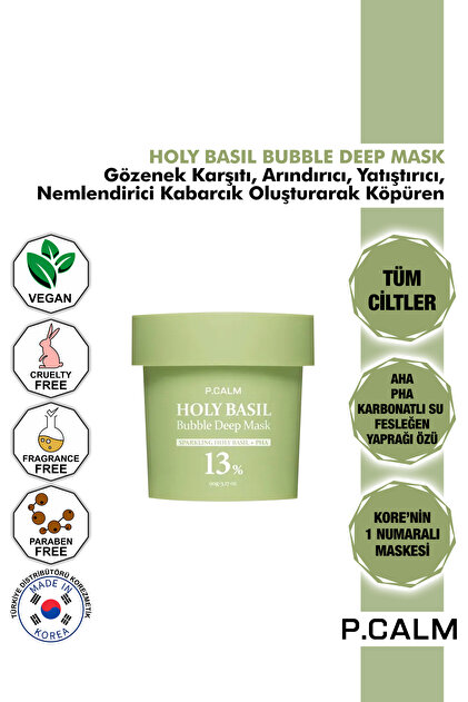 P Calm P.Calm Gözenek Karşıtı, Arındırıcı, Yatıştırıcı, Kabarcıkla