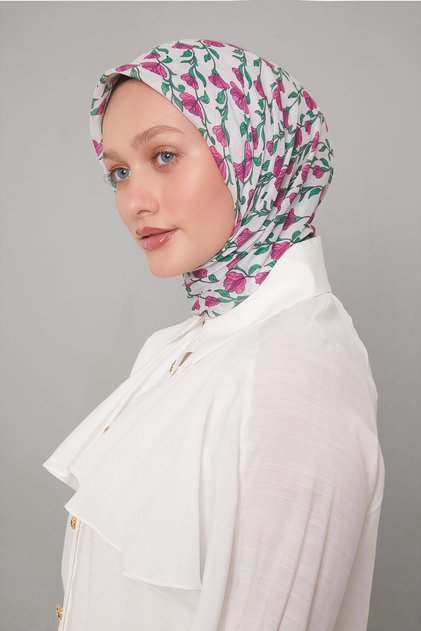 Emerald Green Ivy Pattern Soft Scarf