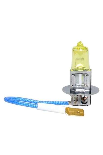 Set de 2 becuri auxiliare, M-Tech, H3, 12V, 55W, Galben