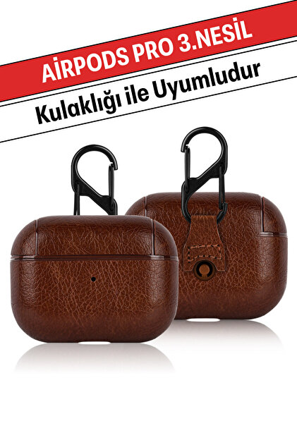 WANNA PROTECT Airpods Pro 3.Nesil Uyumlu Premium Suni Deri