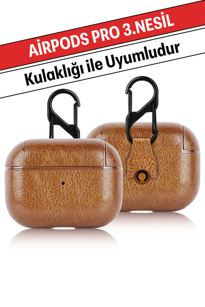 WANNA PROTECT Airpods Pro 3.Nesil Uyumlu Premium Suni Deri