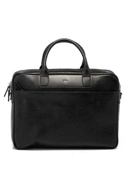 Black Genuine Leather Men's Briefcase - S1Ev00021428-R7U