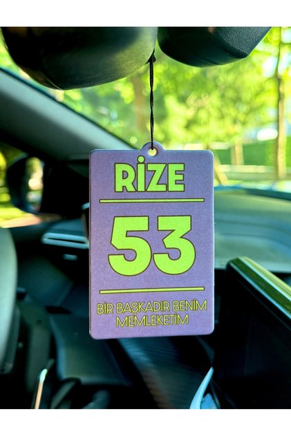 53 RİZE MEMLEKET TASARIMLI OTO KOKUSU DEKORATİF ARAÇ KOKUSU VE AKSESUARI