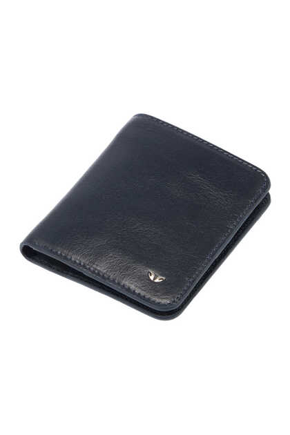 Navy Blue Genuine Leather Men's Wallet - S1Ce00001594-H86
