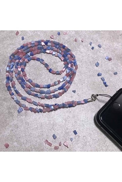 Generic Handmade Mobile Strap - Pink & Turquoise