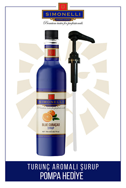 The Cavaliers Blue Curacao Turunç Aromalı Kokteyl Şurubu 750 ml