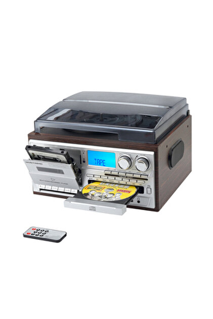 ULTRATEKNO Hepsi Bir Arada elektrikli Vintage Plak Çalar CD Çalar