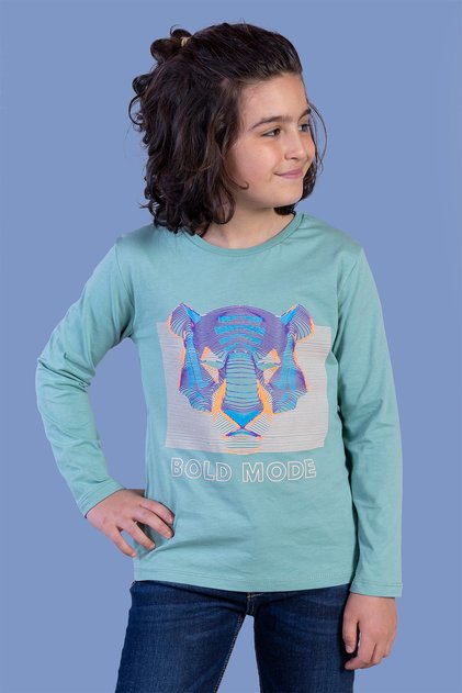 Boy's Embossed Printed T-Shirt