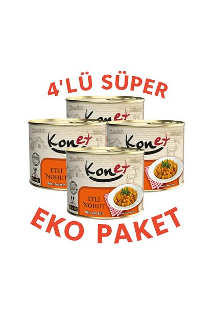 Etli Nohut 4x200 Gr Eko Paket