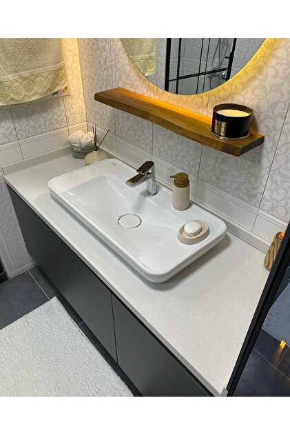 TURKUAZ Cerastyle Lal 80 Cm Tezgah Üstü Çanak Lavabo - Fiyatı