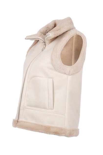 Women's Oversize Winter Vest - Minimalist Zippered