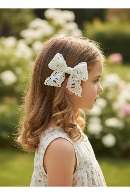Side Child Buckle, Solid Color Cream Special Series Bow, Handmade Buckle, Girl's Buckle