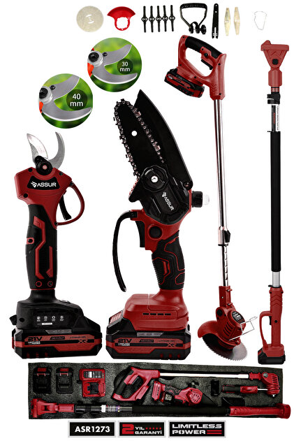 Germany Steel 3'lü Set 7.9 Hp Benzinli Odun Ağaç Kesme Hızar