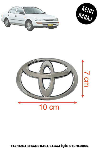 Toyota Corolla AE101 Legendary Body Compatible Trunk Emblem Logo