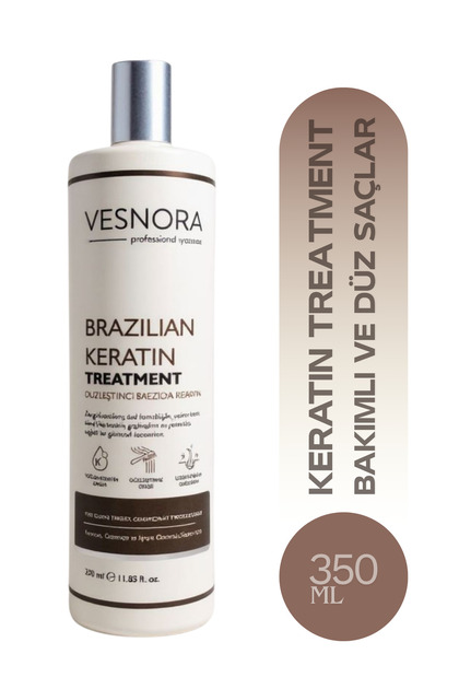 Vesnora Brezilya Keratin Pürüzsüz Düz Ve Sağlıklı Saçlar 350Ml