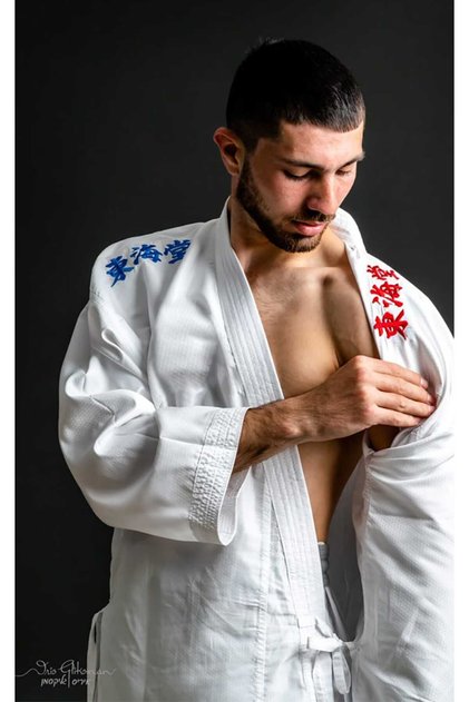 Kimono Karate Kumite Master K1, WKF, 100 g, Reversibil