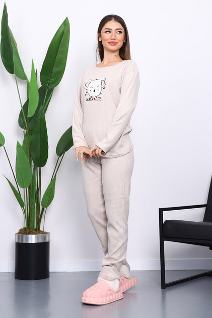 Stone Winter Cotton Interlock Pajama Set
