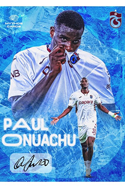 Trabzonspor - PAUL ONUACHU İMZALI STATİK POSTER - Fiyatı, Yorumları