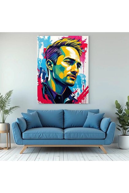 Tablou abstract - Portret de bărbat - Canvas pe șasiu
