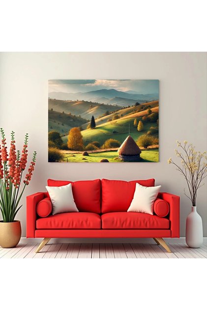 Tablou - Dimineața la munte - Canvas pe șasiu - 40x30 cm