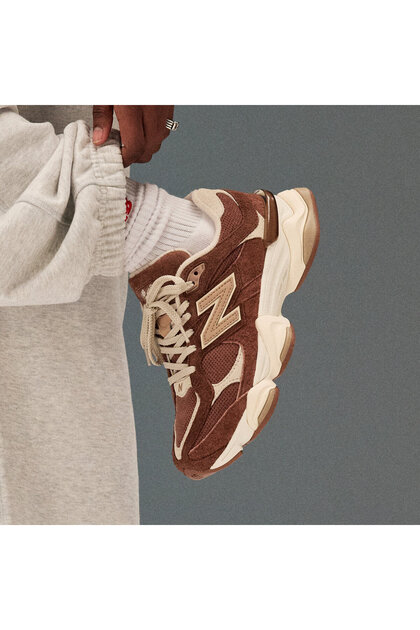 New Balance 9060 Kadın Kahverengi Günlük Giyim Spor Ayakkabı