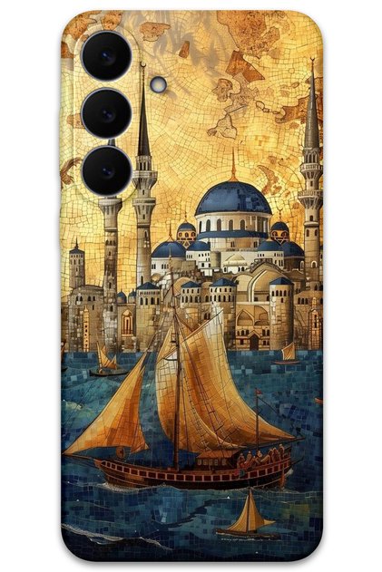 Samsung Galaxy S25 Fe Case Hd Pattern Printed Back Cover - Sailboat Suleimanliye