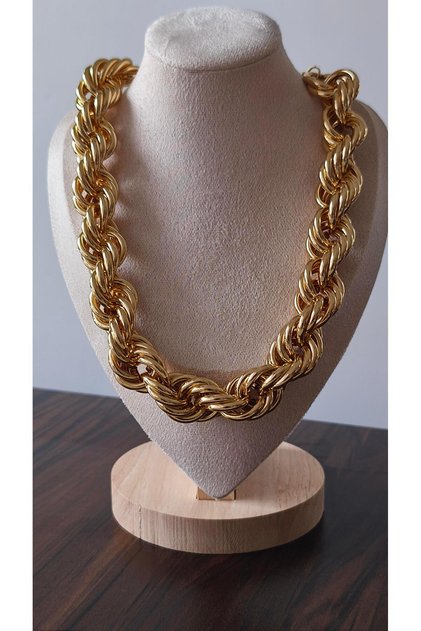 Vintage Thick Twist Necklace