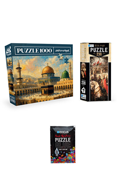 Neverland 1000 PARÇA PUZZLE KUDÜS VE 230 PARÇA MEKKE VE PUZZLE