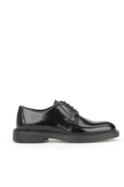 Ziya , Men's Genuine Leather Shoes 16350Z2459 Black- Trendyol