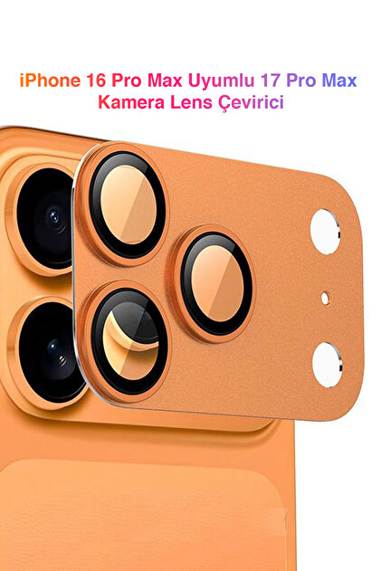 WANNA PROTECT iPhone 16 Pro Max Uyumlu 17 Pro Max Kamera Görünümlü