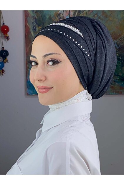 Striped Detail Bonnet Shawl