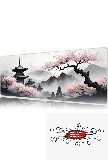 urzuva Sakura Serenity 90x40 4MM Kalınlık Premium Gaming oyuncu