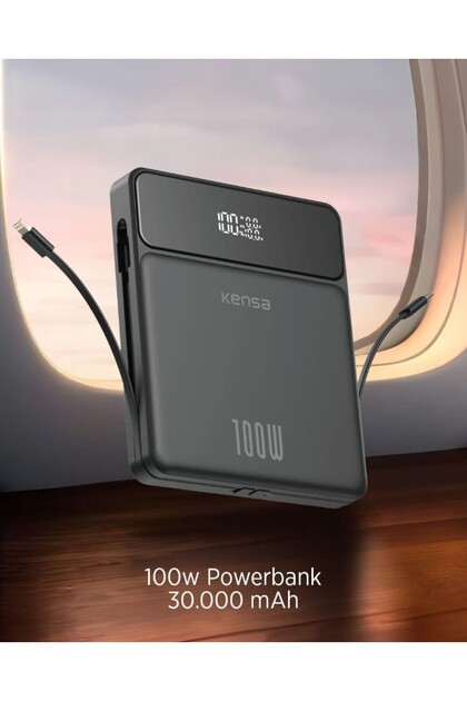 Kensa 30.000 mAh Süper Hızlı Şarj Powerbank – PD QC Destekli