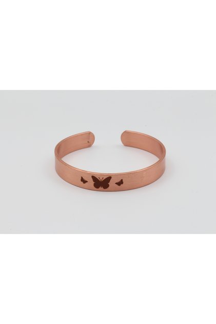 Bracelet with Copper Butterfly Motif