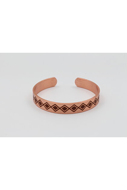 Copper Patterned Bracelet