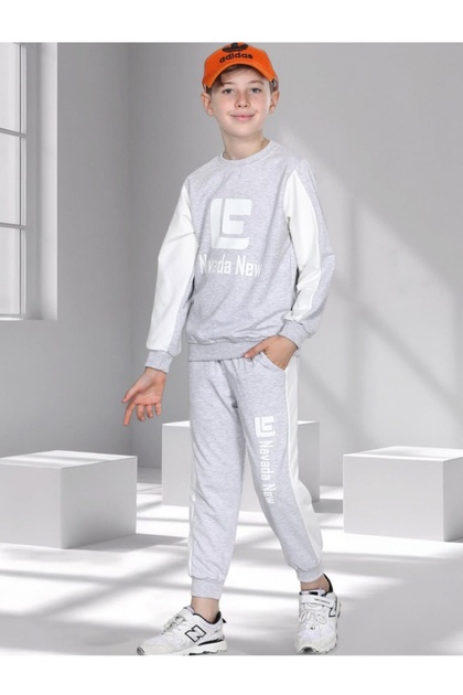 Children's Transitional Crew Neck Tracksuit Set