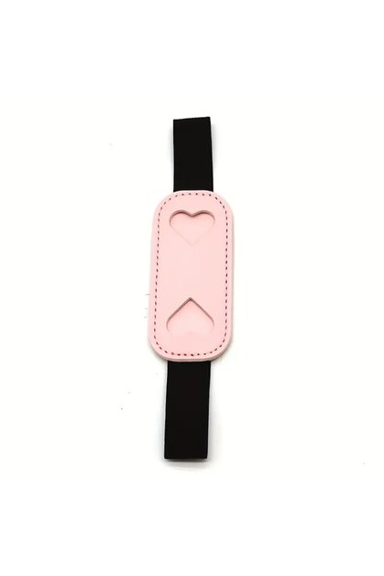 Heart-Shaped Elastic Band Faux Leather Pen Holder Notebook Agenda Accessory Office Material