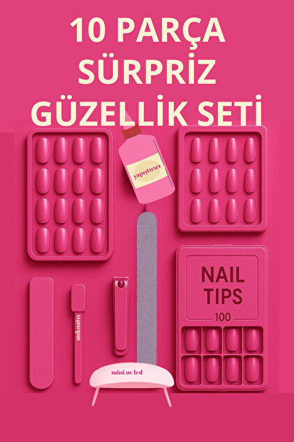DAMİ KADINLARA ÖZEL 10 FARKLI ÜRÜN SÜRPRİZ PAKET / TIRNAK PAKETİ