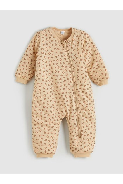 LCW baby 2.5 Tog Bisiklet Yaka Uzun Kollu Kız Bebek Tulum