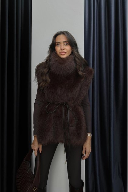 Bitter Brown Fur Sweater