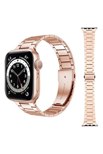 Replacement Band For Apple Watch Series 1/2/3/4/5/6/SE 38/40mm Champagne Gold