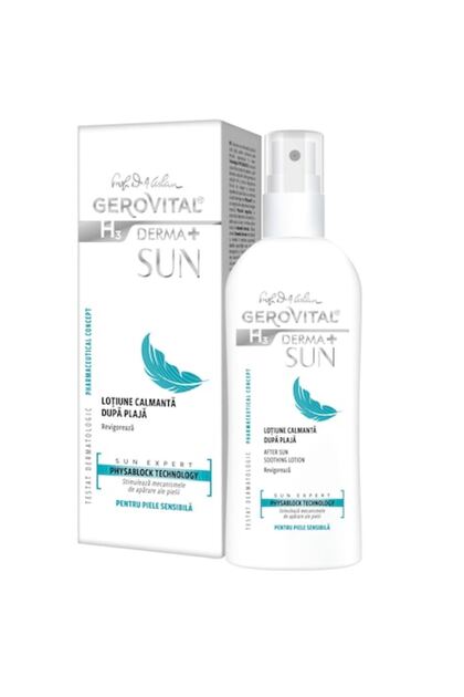 Derma+ Sun Loțiune Calmantă după Plajă cu Efect Răcoritor, 150 ml