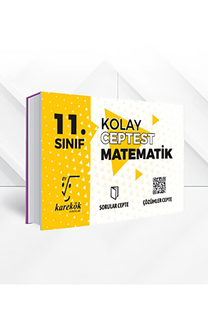 Karekök Yayınları 11.Sınıf Matematik Cep Test Seti 3lü Kolay Orta