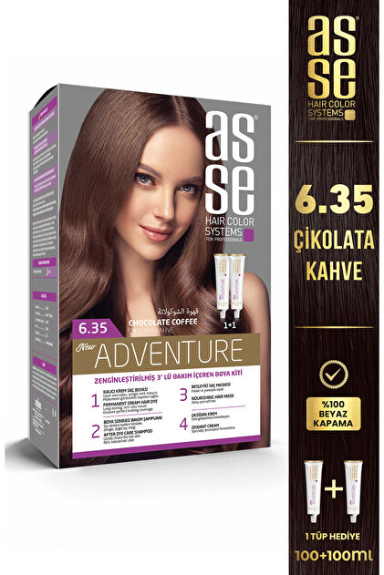 asse Adventure Set Saç Boyası No:6.35 Çikolata Kahve - Fiyatı