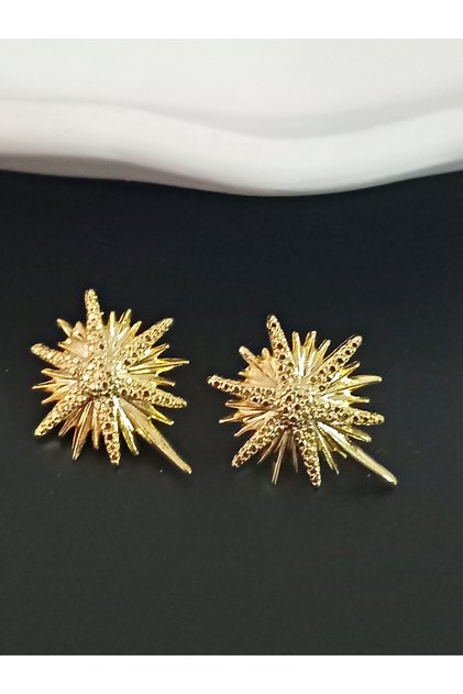 Gold Kuzey Yıldızı Küpe