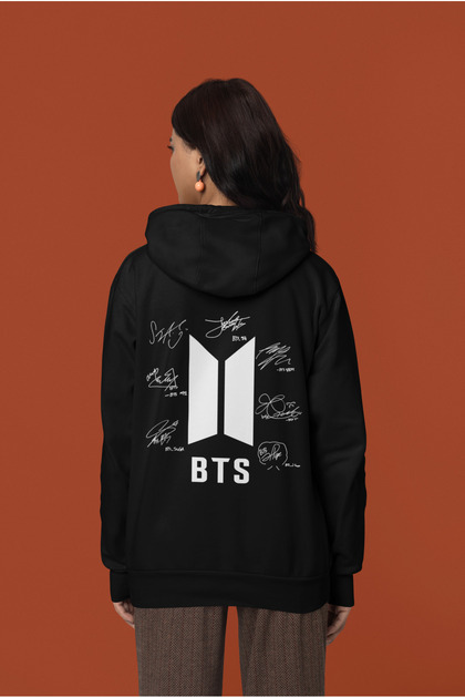 Bts Bangtan Boys K-Pop Printed 100% Cotton Soft Texture Circular Neckline Youth Sweatshirt
