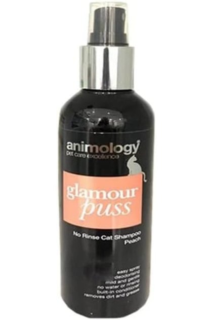 Glamour Puss Dry Shampoo for Cats - Peach, 250 ml