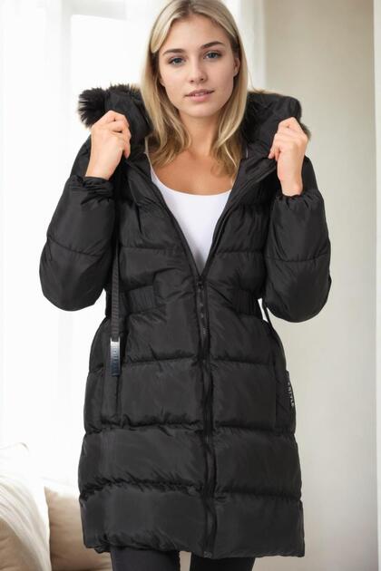 Women's Coat, Lightweight, Warm, Soft Textured, Stylish Model
