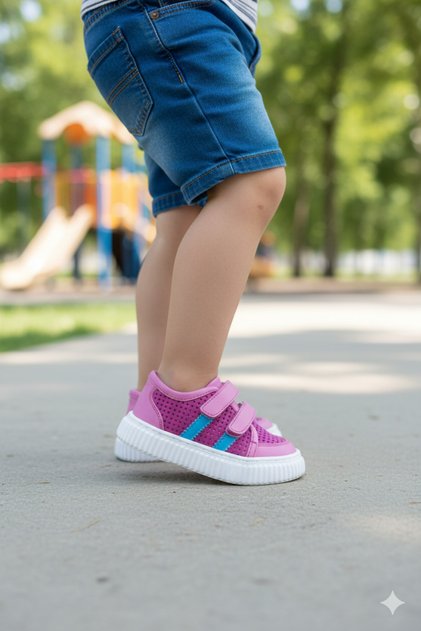 4543 Ortopedik Delikli Hava Alabilen Yazlık Unisex Çocuk Sneaker Ayakkabı