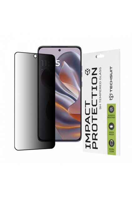 Προστατευτικό οθόνης Techsuit για Edge 50 Neo, σκληρυμένο γυαλί, πλήρες